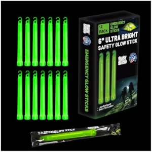 Emergency Glow Sticks - 12 Ultra Bright Tactical Light Sticks